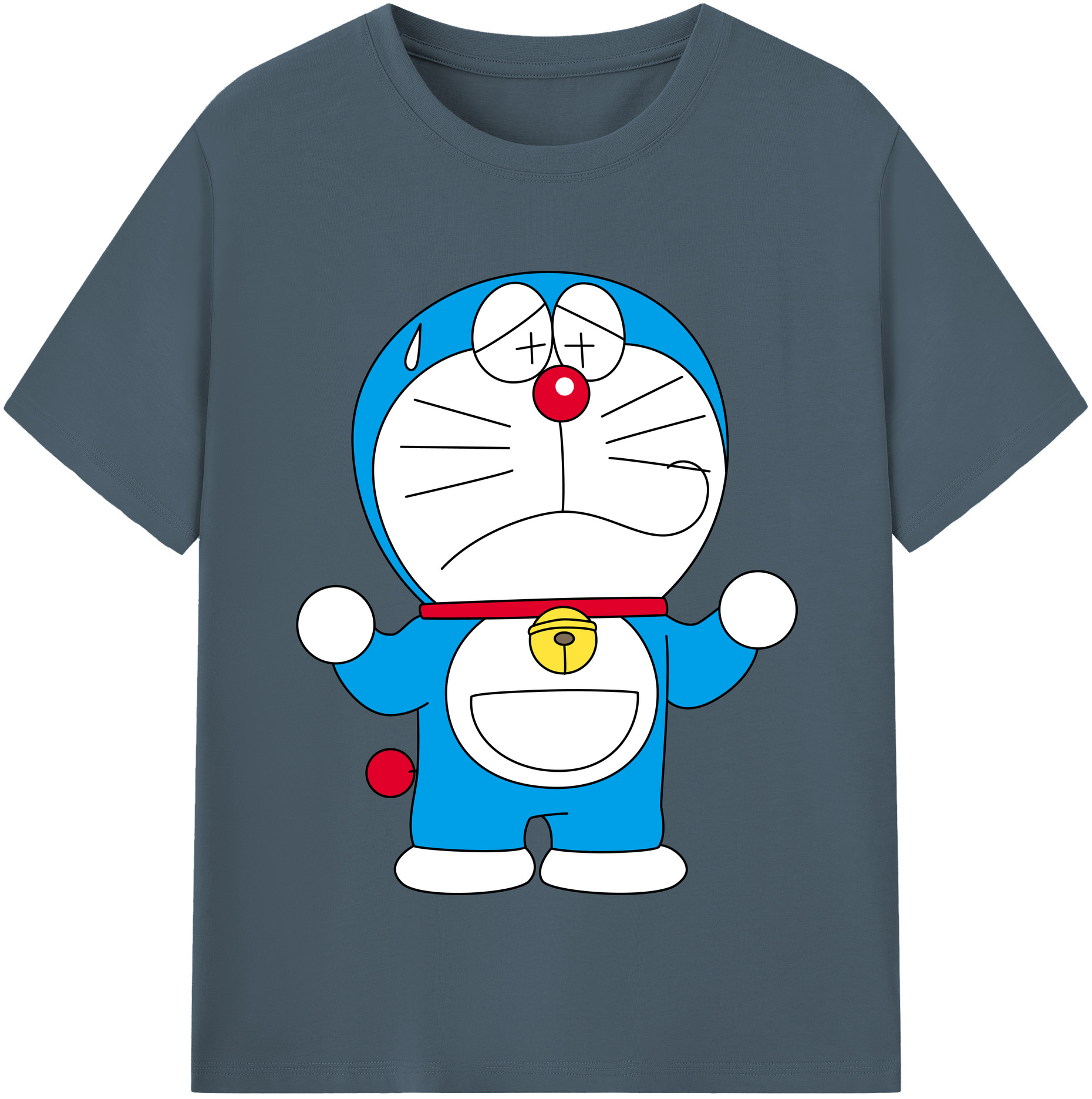 （画像用） ドラえもん Doraemon 綿100％半袖Tシャツ（フロントプリント）
